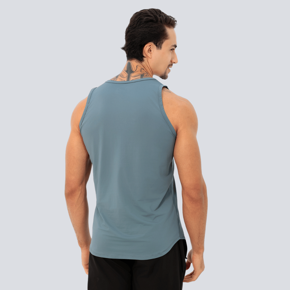 Camiseta Regata Masculina Poliamida Tech Force - Cinza