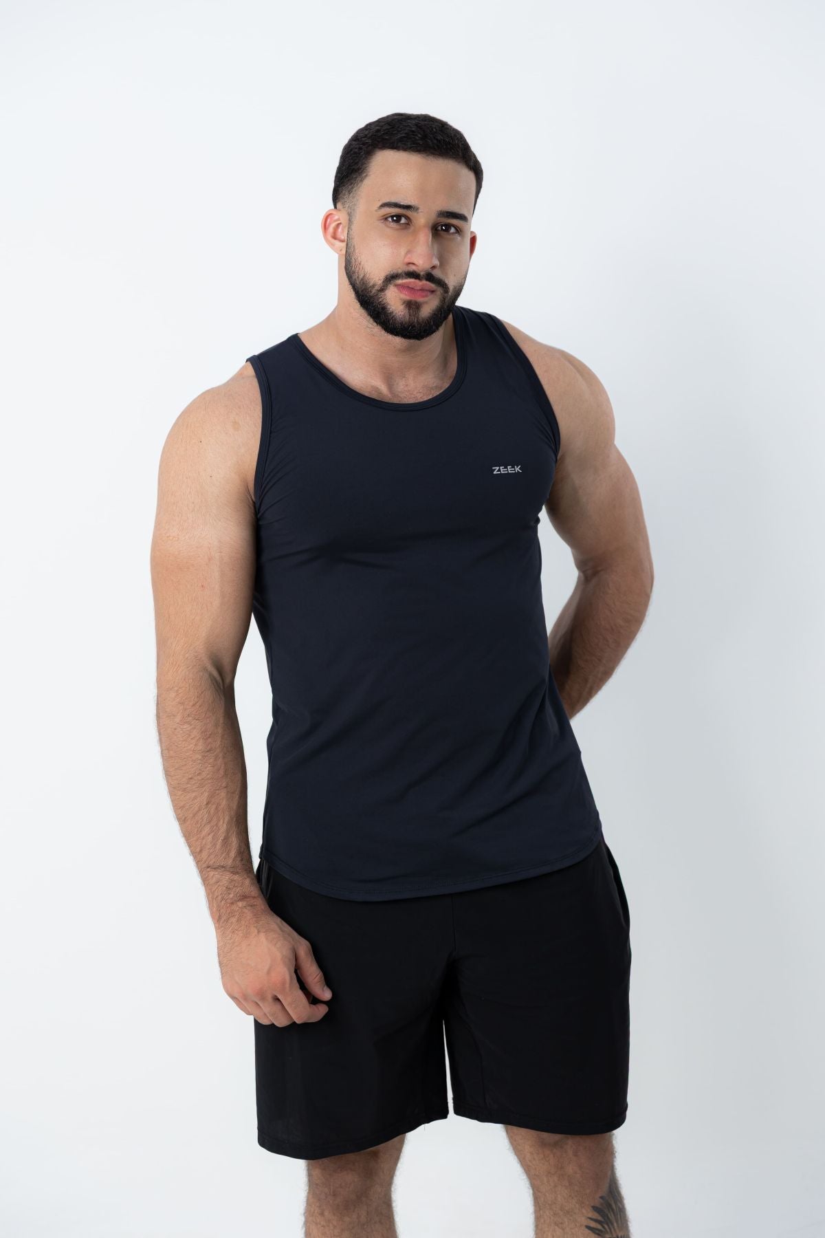 Camiseta Regata Masculina Poliamida Tech Force - Preto