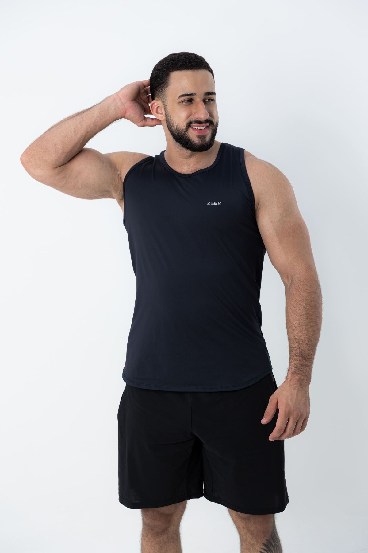 Camiseta Regata Masculina Poliamida Tech Force - Preto