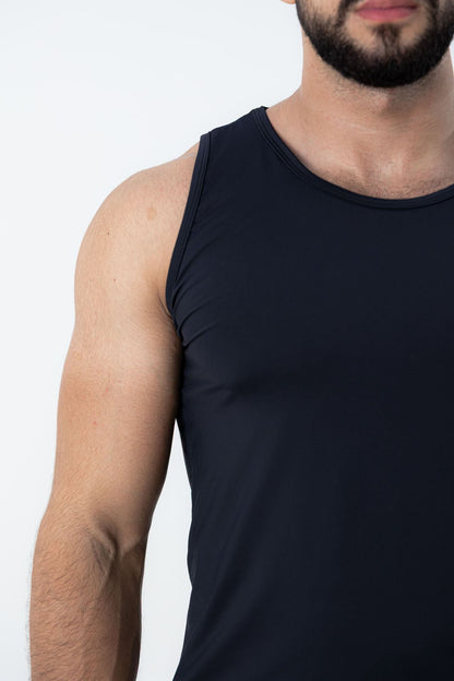 Camiseta Regata Masculina Poliamida Tech Force - Preto