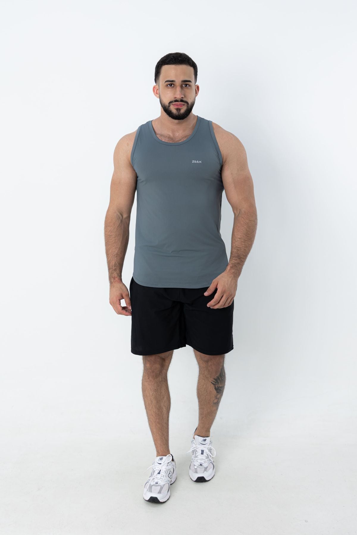 Camiseta Regata Masculina Poliamida Tech Force - Cinza