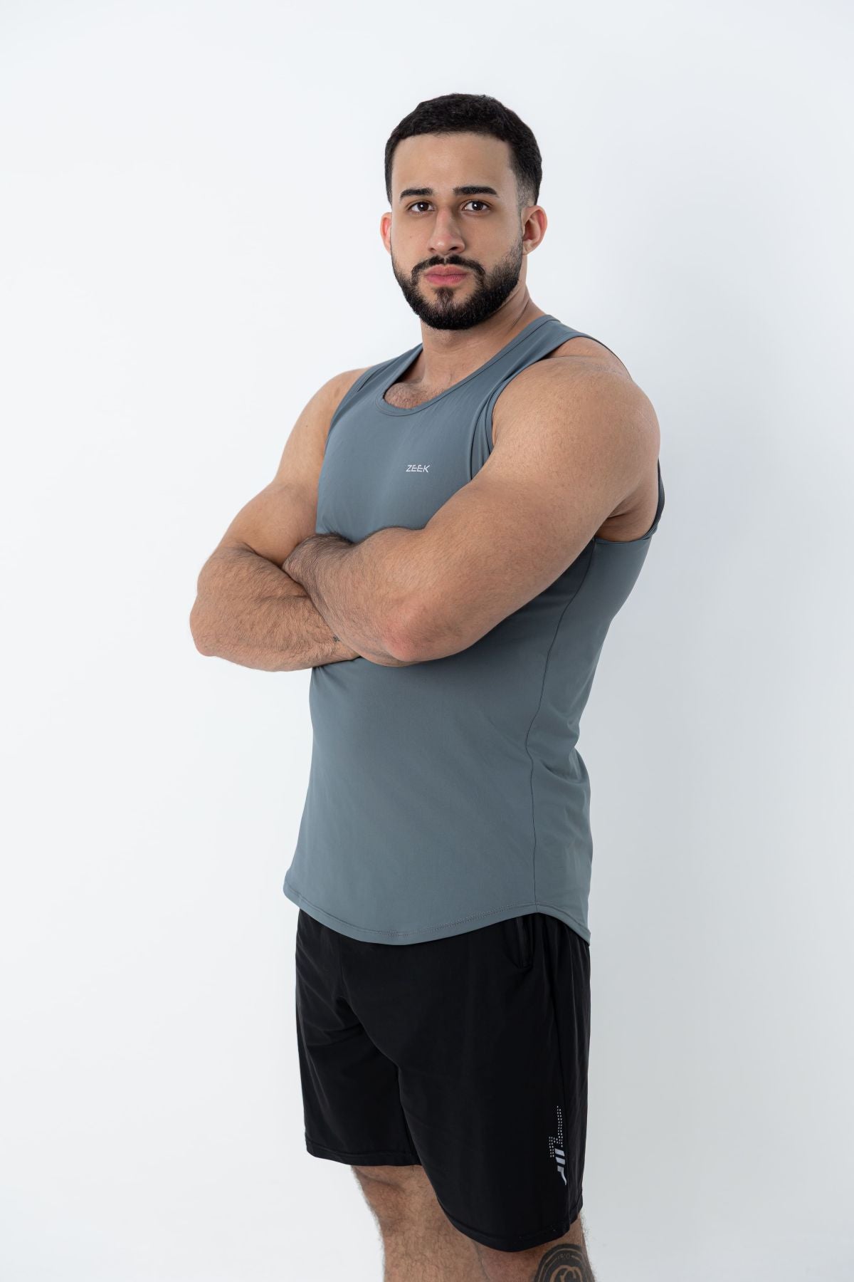 Camiseta Regata Masculina Poliamida Tech Force - Cinza