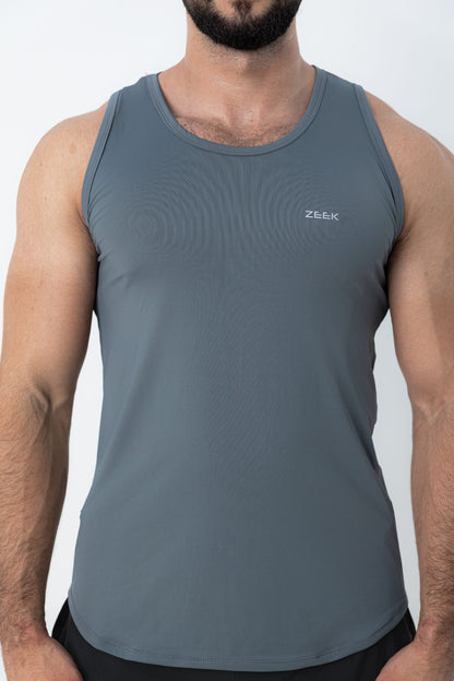 Camiseta Regata Masculina Poliamida Tech Force - Cinza