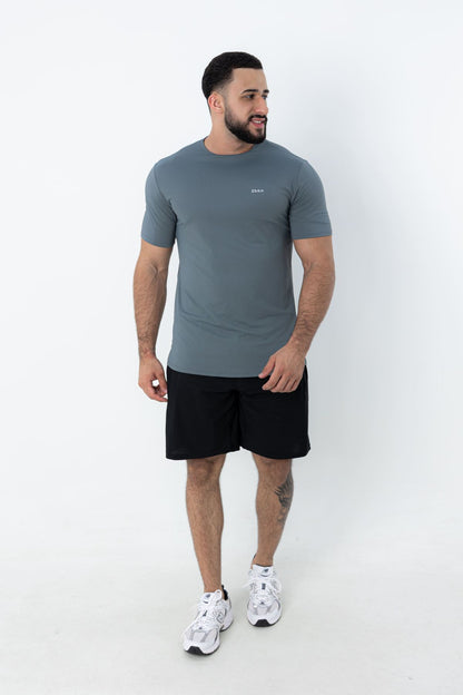 Camiseta Masculina Poliamida Tech Force - Cinza