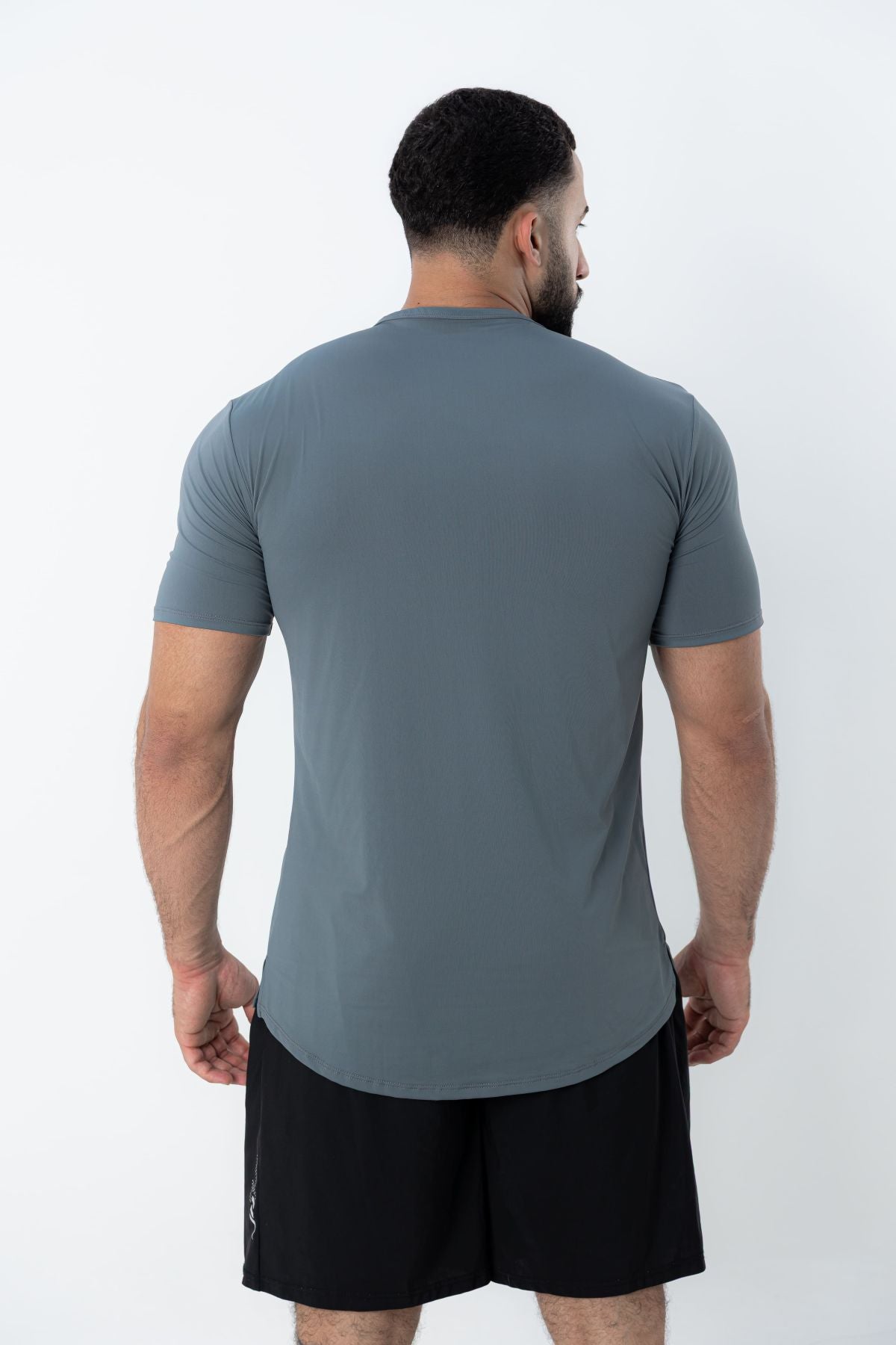 Camiseta Masculina Poliamida Tech Force - Cinza