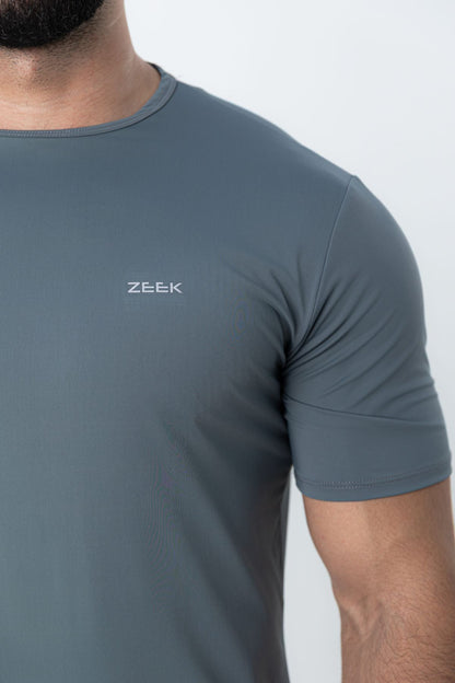 Camiseta Masculina Poliamida Tech Force - Cinza