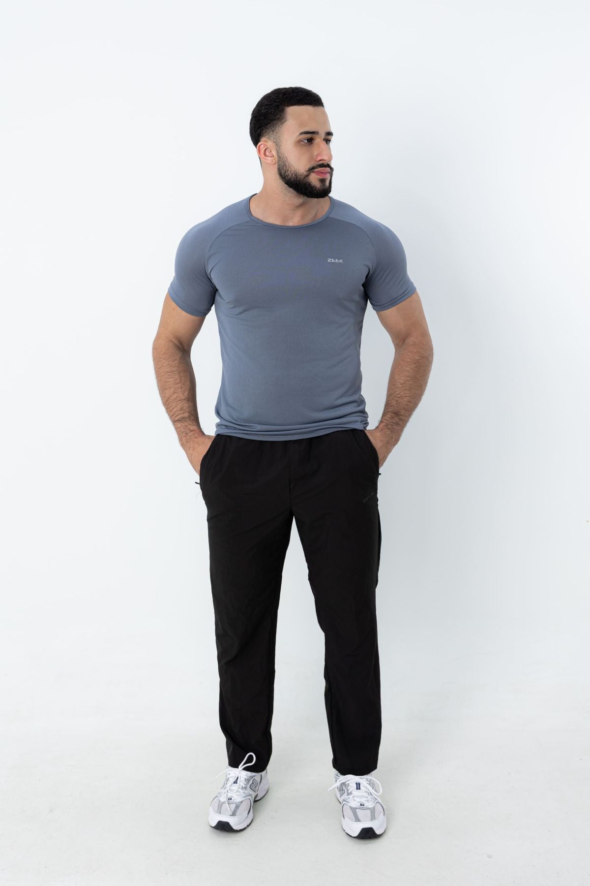 Camiseta Raglan Dry Fit Basic - Cinza