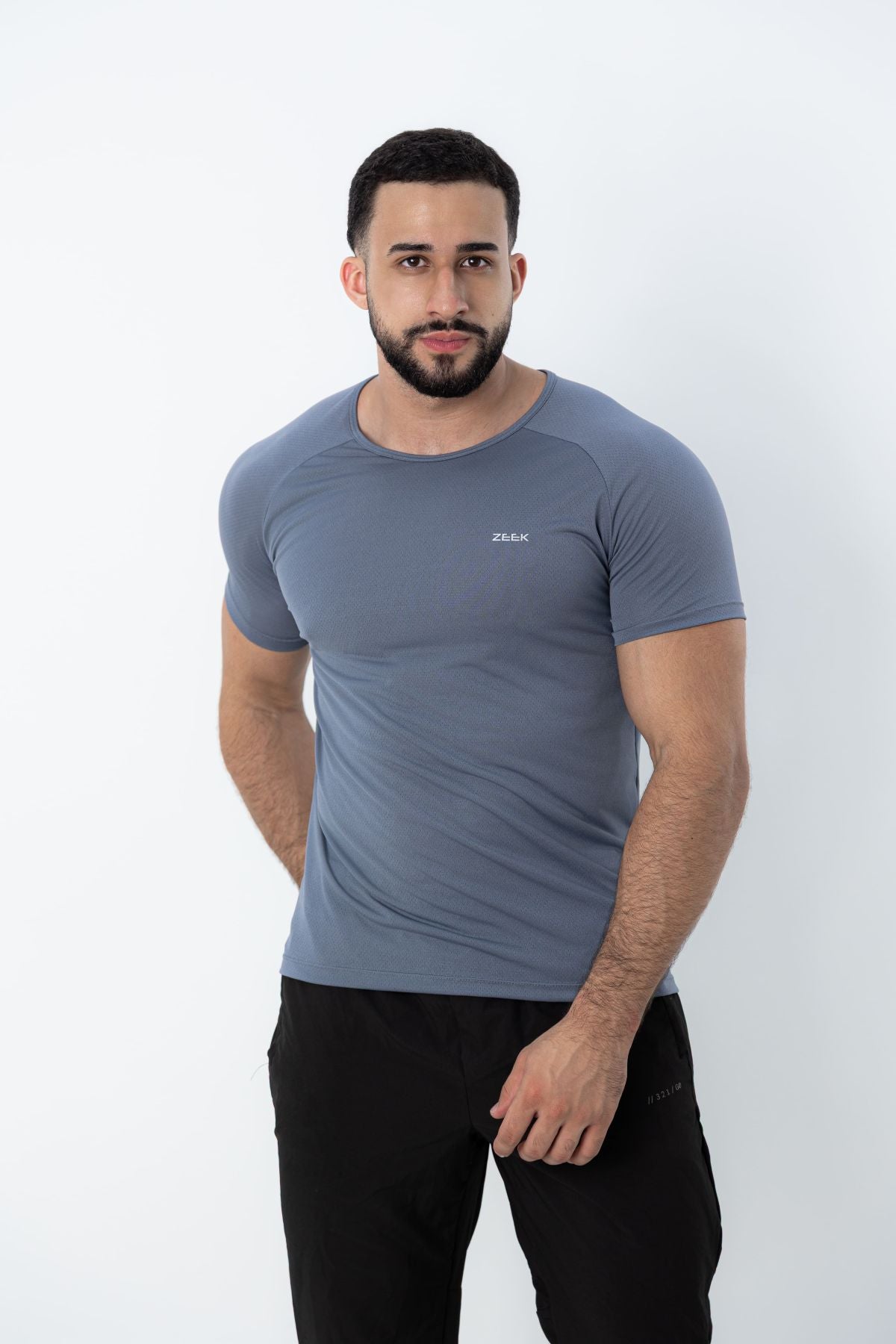 Camiseta Raglan Dry Fit Basic - Cinza