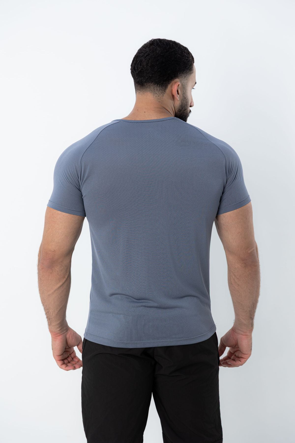 Camiseta Raglan Dry Fit Basic - Cinza