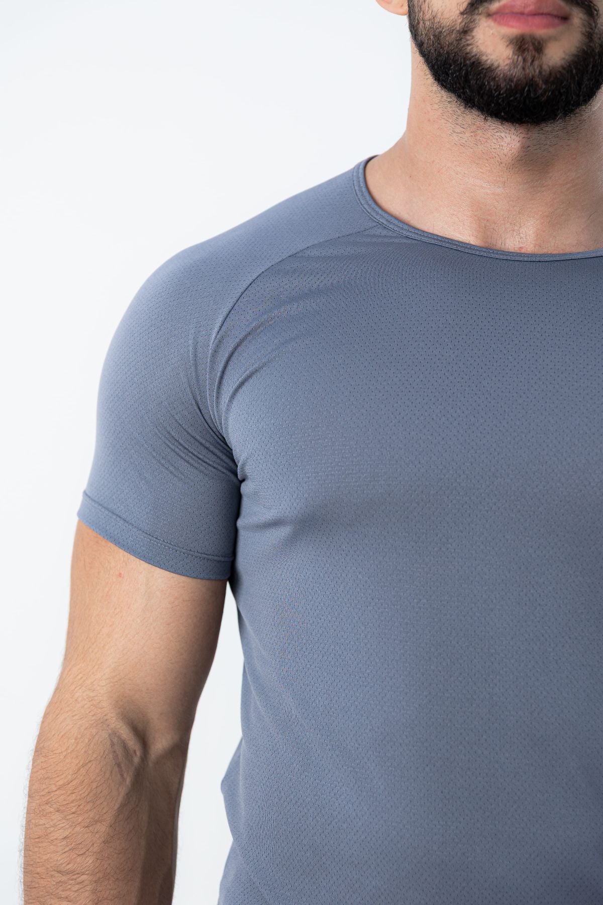 Camiseta Raglan Dry Fit Basic - Cinza