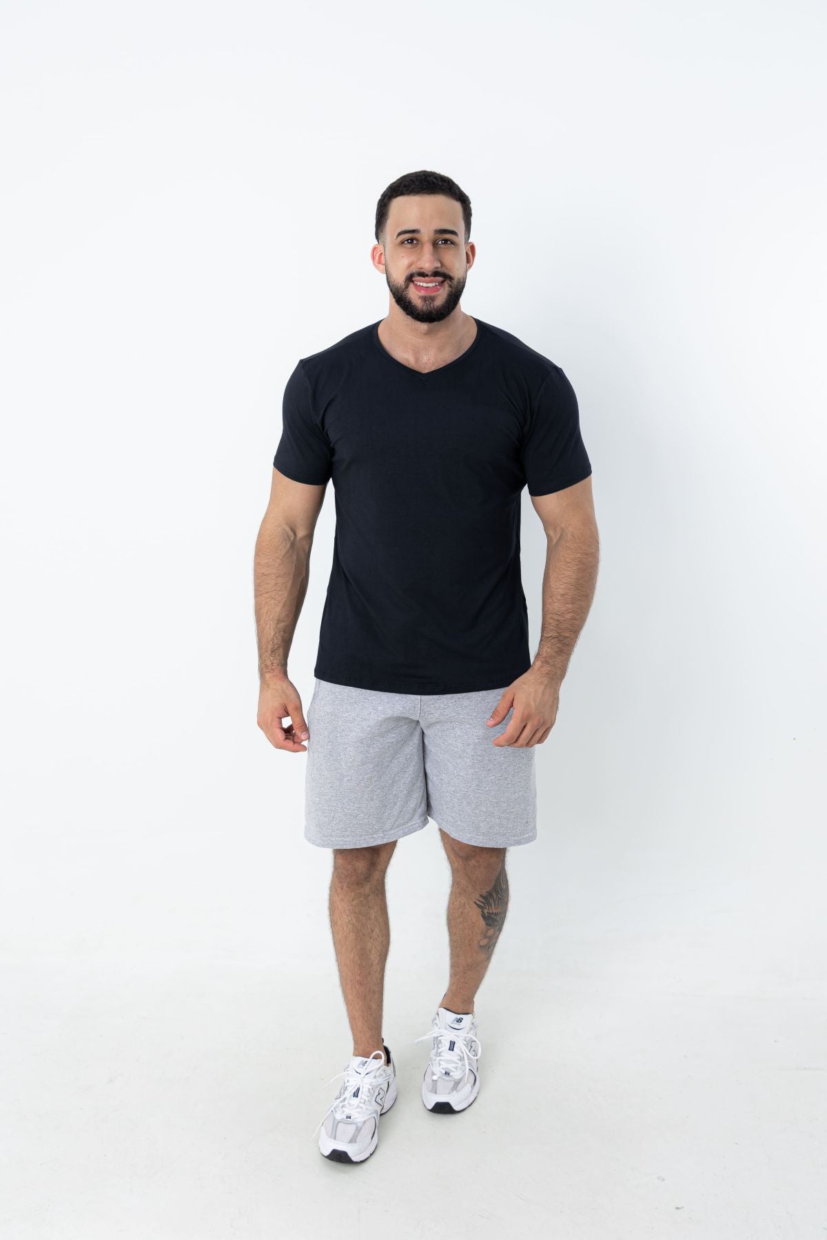 Camiseta Tech Modal Urban  - Gola V - Preto