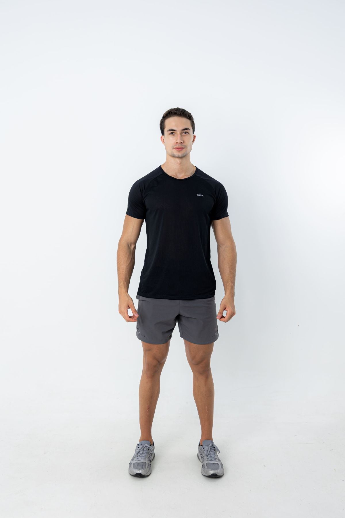 Camiseta Raglan Dry Fit Basic - Preto