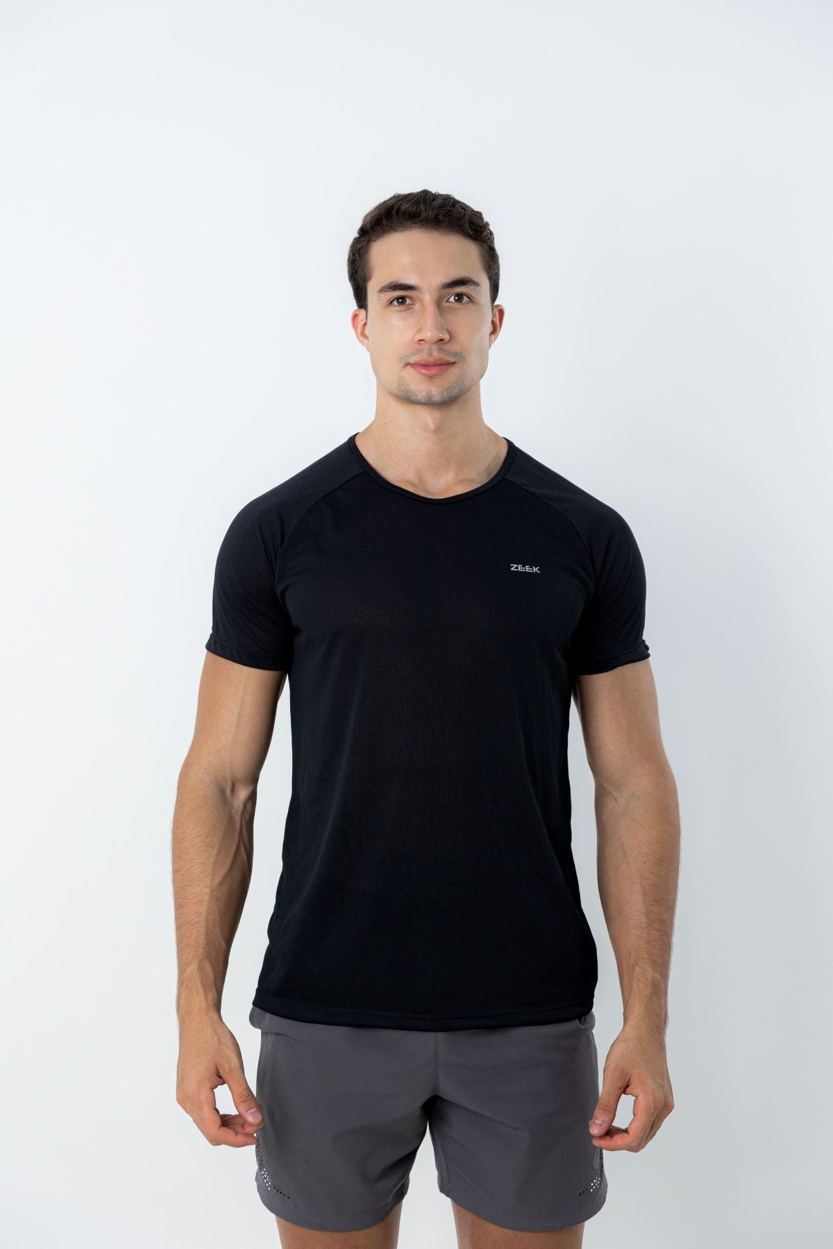Camiseta Raglan Dry Fit Basic - Preto
