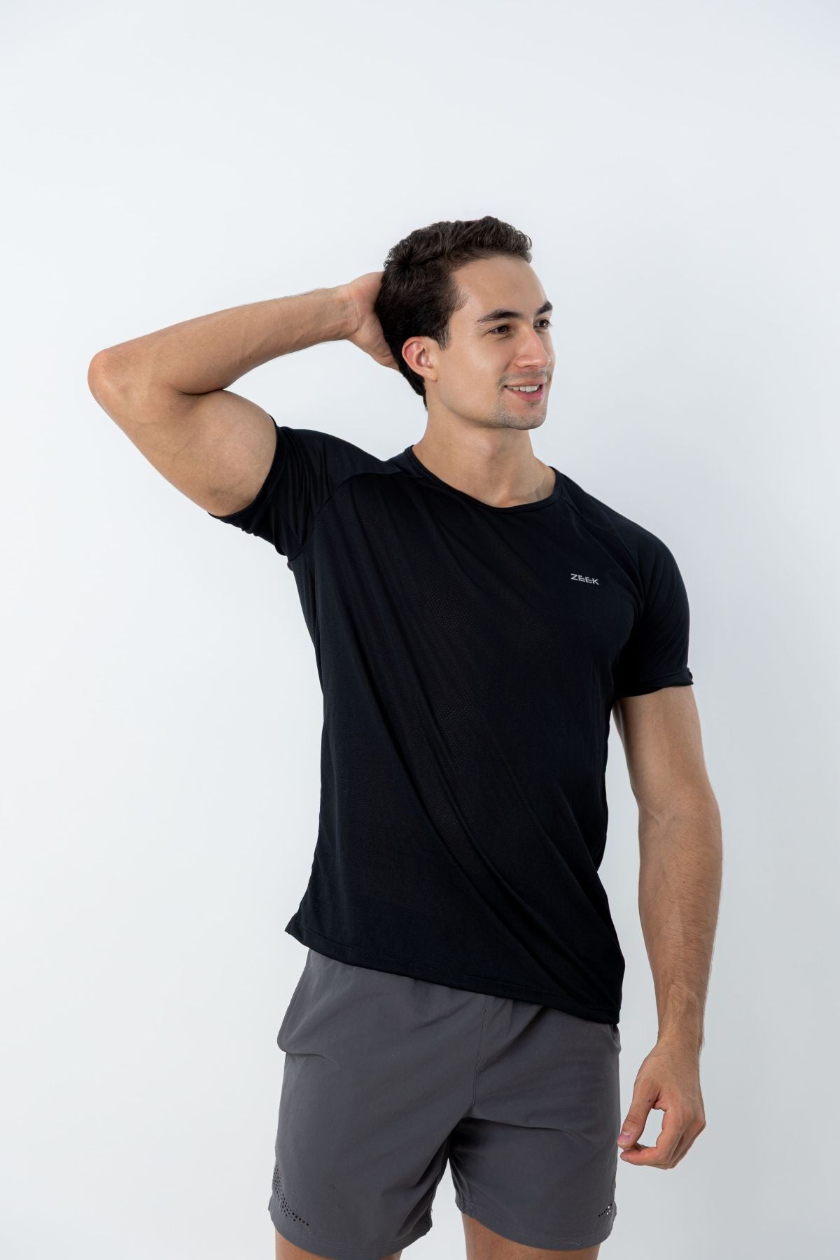 Camiseta Raglan Dry Fit Basic - Preto