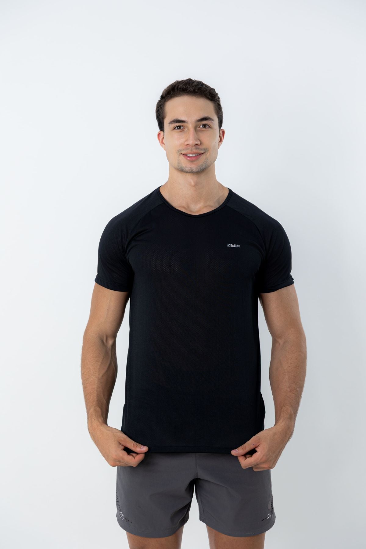 Camiseta Raglan Dry Fit Basic - Preto