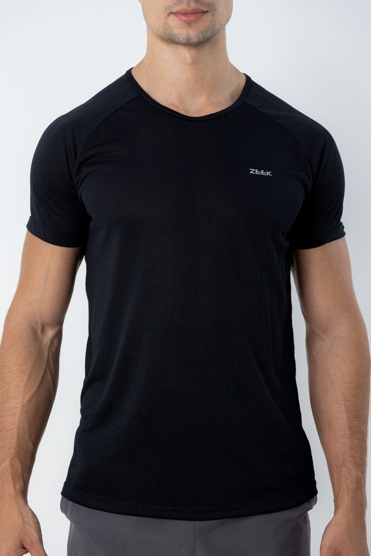 Camiseta Raglan Dry Fit Basic - Preto