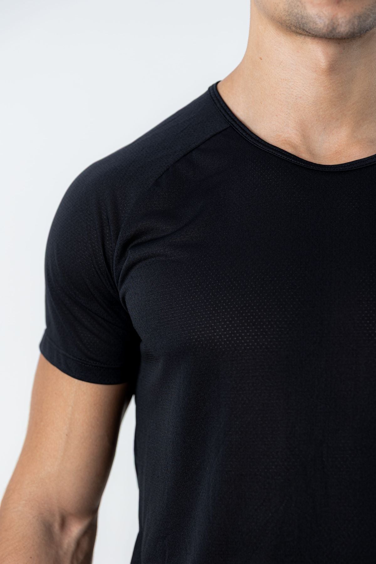 Camiseta Raglan Dry Fit Basic - Preto