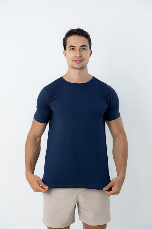 Camiseta Tech Urban Modal Azul Marinho