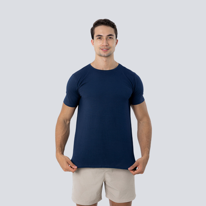 Camiseta Tech Modal - Azul Marinho