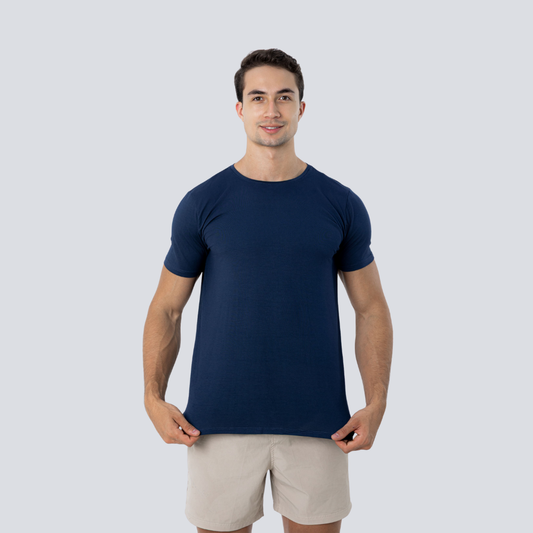 Camiseta Tech Modal - Azul Marinho