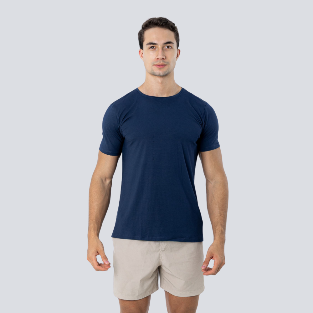 Camiseta Tech Modal - Azul Marinho