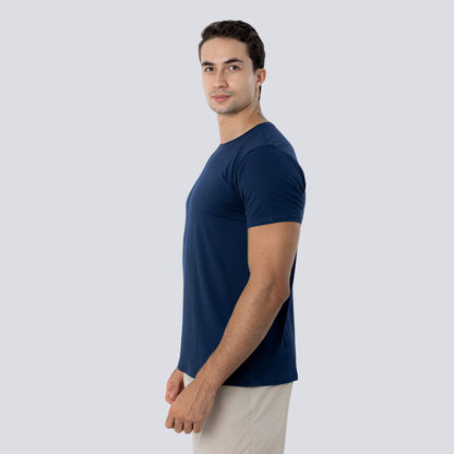 Camiseta Tech Modal - Azul Marinho