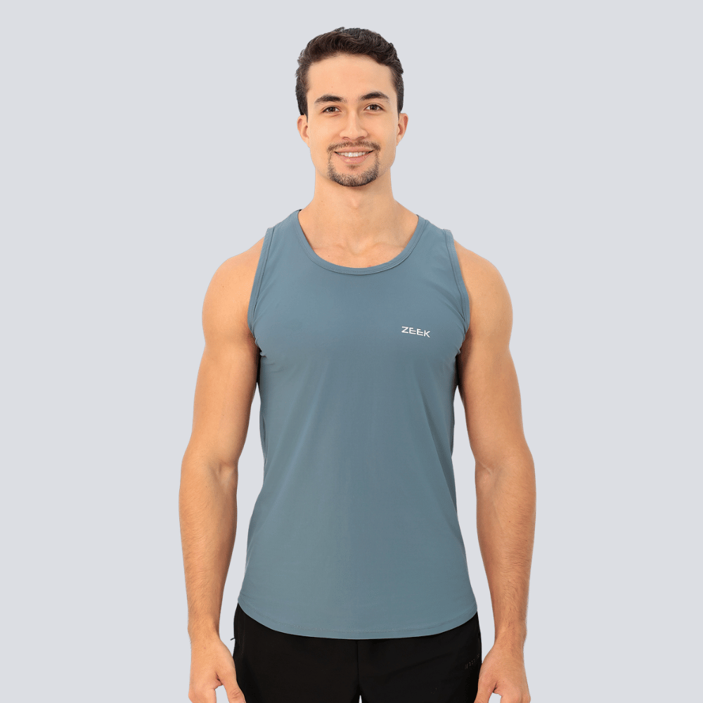 Camiseta Regata Masculina Poliamida Tech Force - Cinza