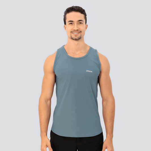 Camiseta Regata Masculina Poliamida Tech Force - Cinza