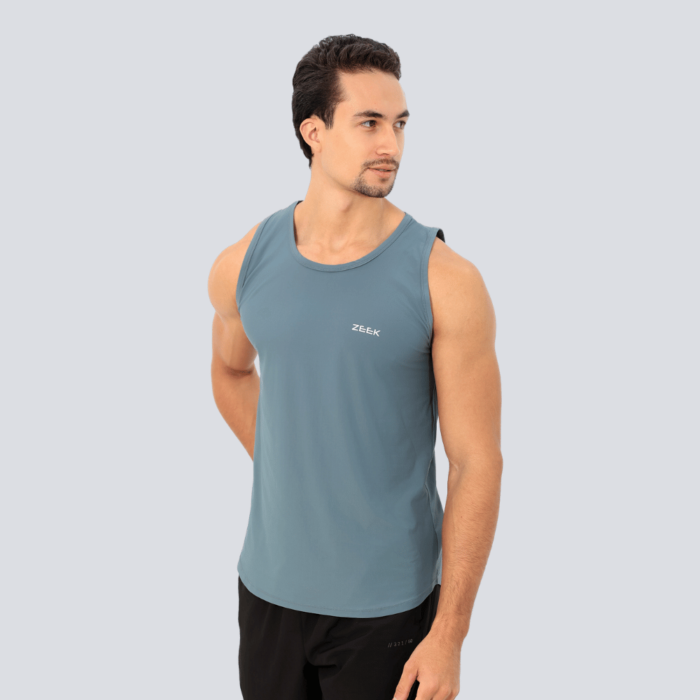 Camiseta Regata Masculina Poliamida Tech Force - Cinza