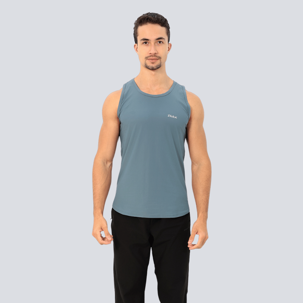 Camiseta Regata Masculina Poliamida Tech Force - Cinza