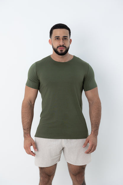 Camiseta Tech Urban Modal Verde Militar