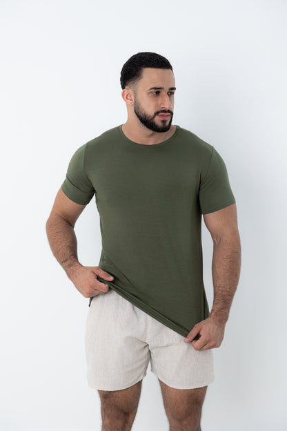 Camiseta Tech Urban Modal Verde Militar