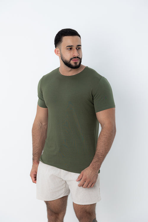 Camiseta Tech Urban Modal Verde Militar