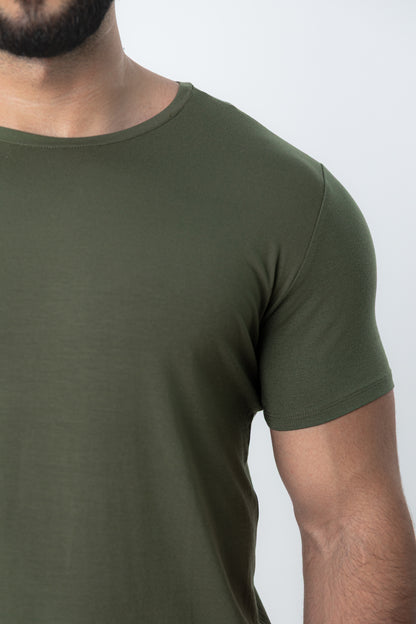 Camiseta Tech Urban Modal Verde Militar