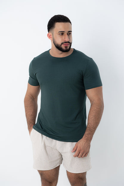 Camiseta Tech Urban Modal Verde Escuro