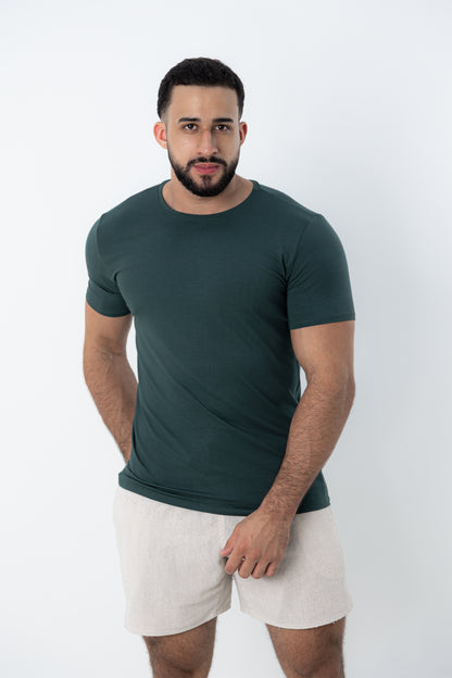 Camiseta Tech Urban Modal Verde Escuro