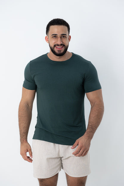 Camiseta Tech Urban Modal Verde Escuro