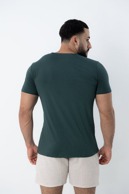 Camiseta Tech Urban Modal Verde Escuro