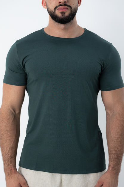 Camiseta Tech Urban Modal Verde Escuro