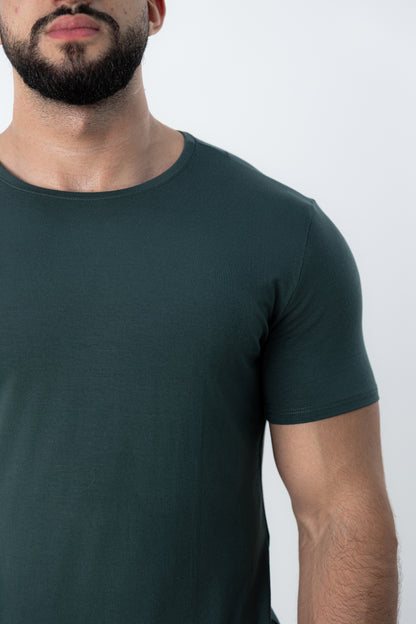 Camiseta Tech Urban Modal Verde Escuro
