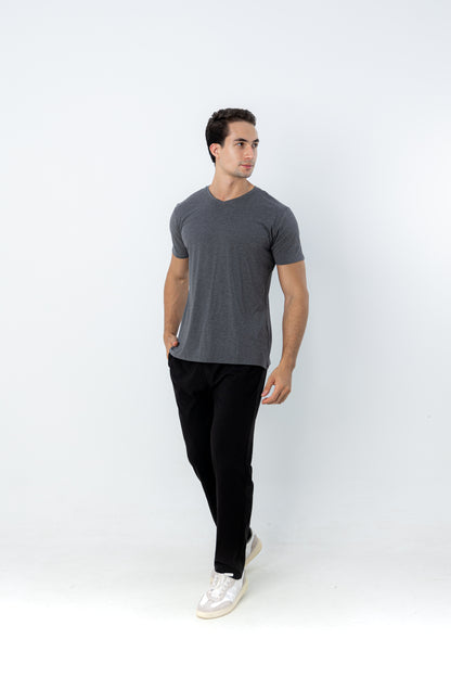 Camiseta Tech Modal Urban  - Gola V - Cinza