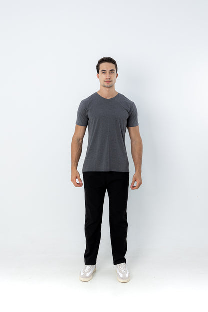 Camiseta Tech Modal Urban  - Gola V - Cinza