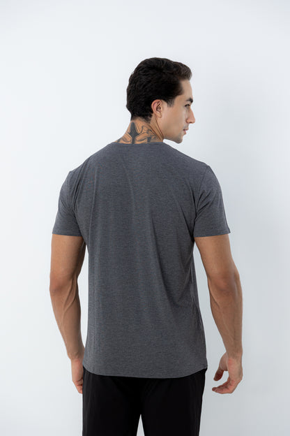 Camiseta Tech Modal Urban  - Gola V - Cinza