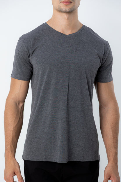 Camiseta Tech Modal Urban  - Gola V - Cinza